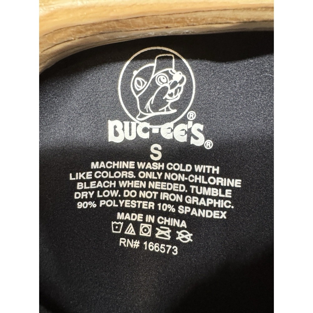 Buc-ees 1/4 Zip Pullover Shirt Lightweight Peformance Black Men's Size S - Picture 3 of 5